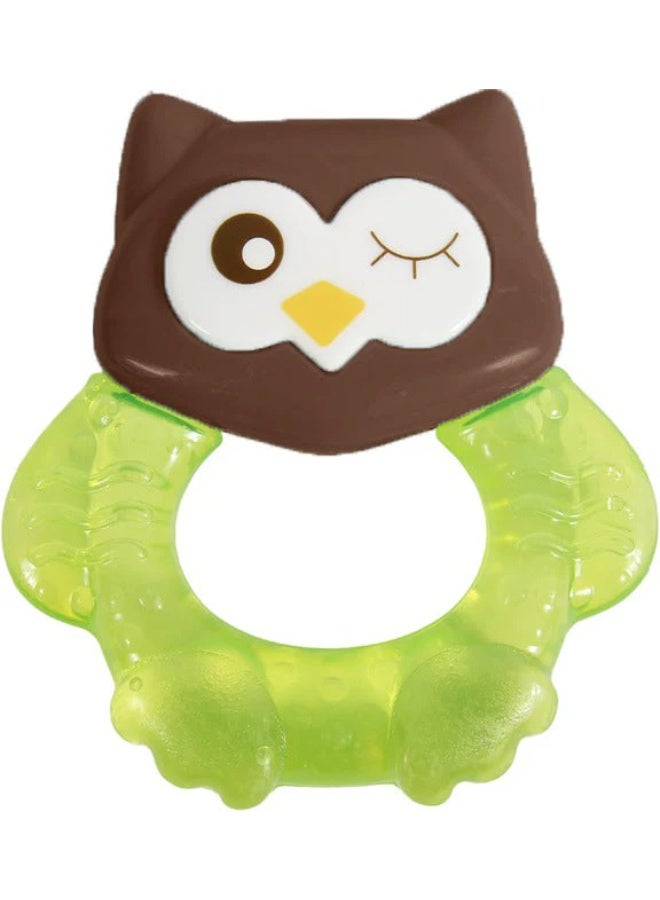 Silicone Owl Teether,Food-Grade Smiling Teething Toy for Infants, Soft Chew Toys for Babies, BPA Free, Toy for 3 Months+